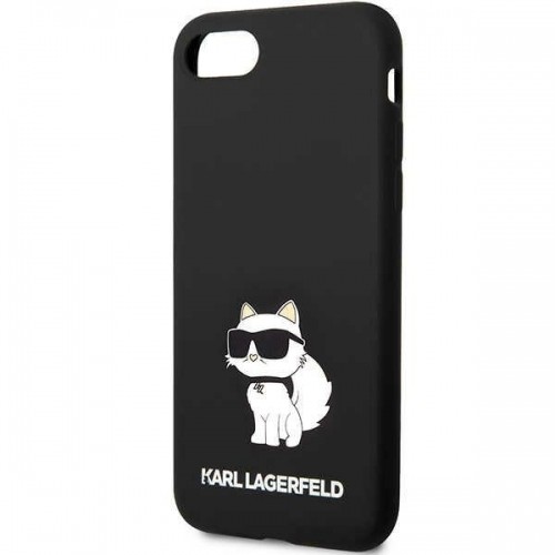 Karl Lagerfeld KLHCI8SNCHBCK iPhone 7|8| SE 2020 | SE 2022 hardcase czarny|black Silicone Choupette image 3