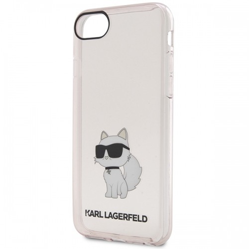 Karl Lagerfeld KLHCI8HNCHTCP iPhone 7|8| SE 2020 | SE 2022 różowy|pink hardcase Ikonik Choupette image 3