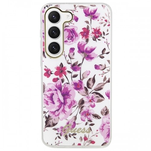 Guess GUHCS23MHCFWST S23+ S916 biały|white hardcase Flower Collection image 3