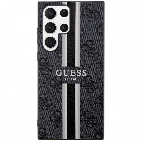 Guess GUHCS23LP4RPSK S23 Ultra S918 czarny|black hardcase 4G Printed Stripe image 3