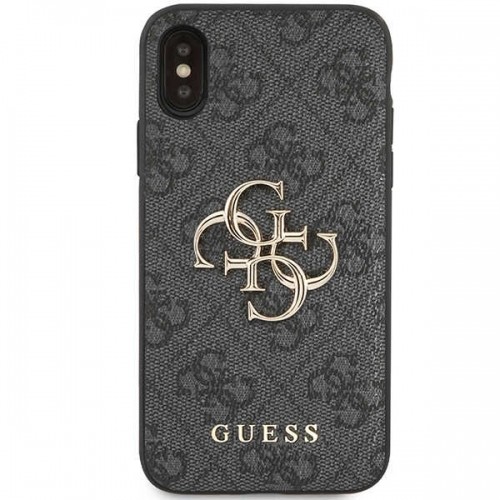 Guess GUHCPX4GMGGR iPhone X|XS szary|grey hardcase 4G Big Metal Logo image 3