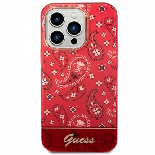 Guess GUHCP14XHGBNHR iPhone 14 Pro Max 6,7" czerwony|red hardcase Bandana Paisley image 3