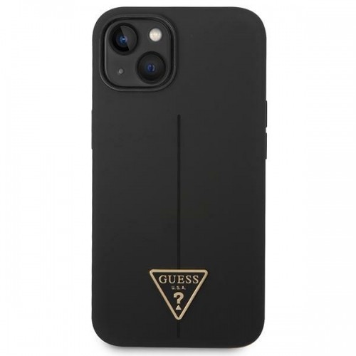 Guess GUHCP14MSLTGK iPhone 14 Plus 6,7" czarny|black hardcase Silicone Triangle image 3