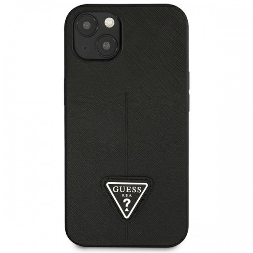 Guess GUHCP14MPSATLK iPhone 14 Plus 6,7" czarny|black hardcase SaffianoTriangle Logo image 3