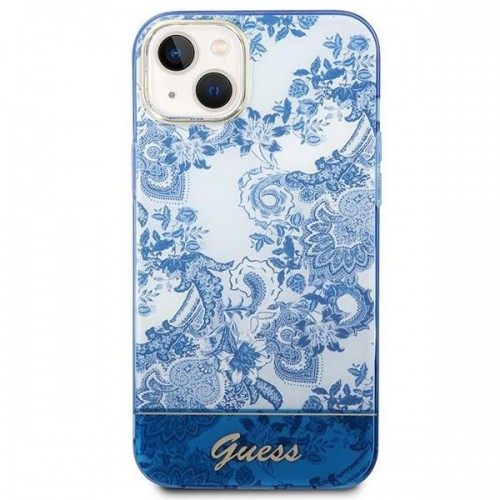 Guess GUHCP14MHGPLHB iPhone 14 Plus 6,7" niebieski|blue hardcase Porcelain Collection image 3