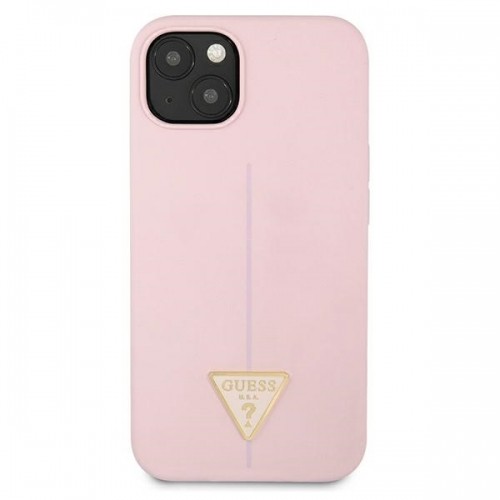 Guess GUHCP13MSLTGU iPhone 13 6,1" fioletowy|purple hardcase Silicone Triangle image 3