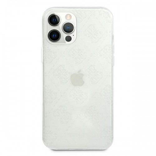 Guess GUHCP12L3D4GTR iPhone 12 Pro Max 6,7" transparent hardcase 4G 3D Pattern Collection image 3
