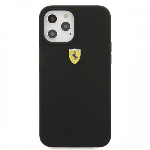 Ferrari FESSIHCP12LBK iPhone 12 Pro Max 6,7" czarny|black hardcase On Track Silicone image 3