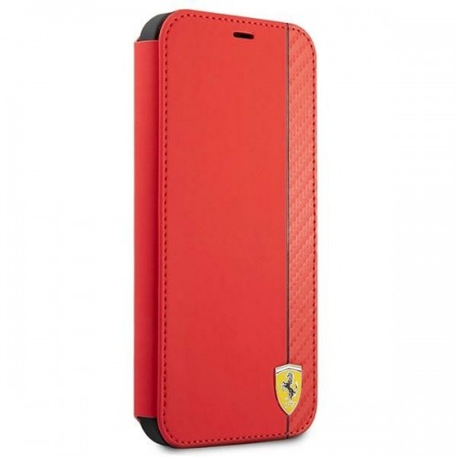 Ferrari FESAXFLBKP13SRE iPhone 13 mini 5,4" czerwony|red book On Track Carbon Stripe image 3