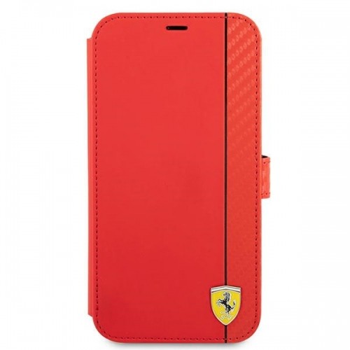 Ferrari FESAXFLBKP13LRE iPhone 13 Pro | 13 6,1" czerwony|red book On Track Carbon Stripe image 3