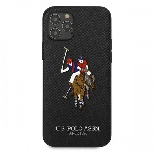 U.s. Polo Assn. US Polo USHCP12LPUGFLBK iPhone 12 Pro Max 6,7" czarny|black Polo Embroidery Collection image 3