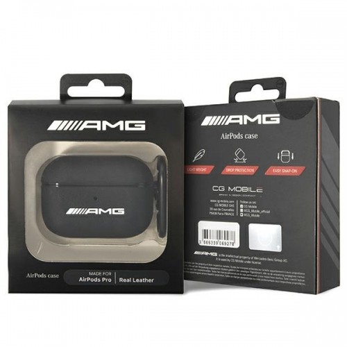 Mercedes AMG AMAPSLWK AirPods Pro cover czarny|black Leather image 3