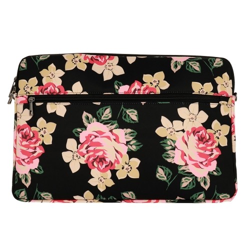 OEM Wonder Sleeve Laptop 15-16 inches black and roses image 3