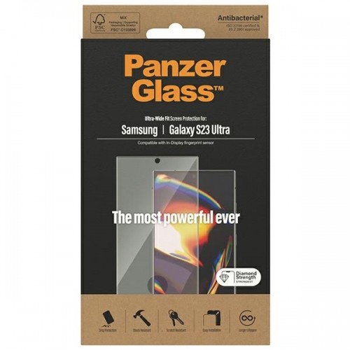 PanzerGlass Ultra-Wide fit tempered glass for Samsung Galaxy S23 Ultra image 3