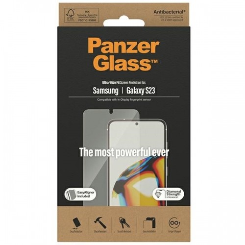 PanzerGlass Ultra-Wide fit tempered glass for Samsung Galaxy S23 image 3