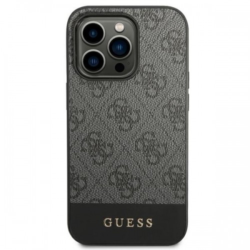 Guess 4G Stripe Case for iPhone 14 Pro Grey image 3