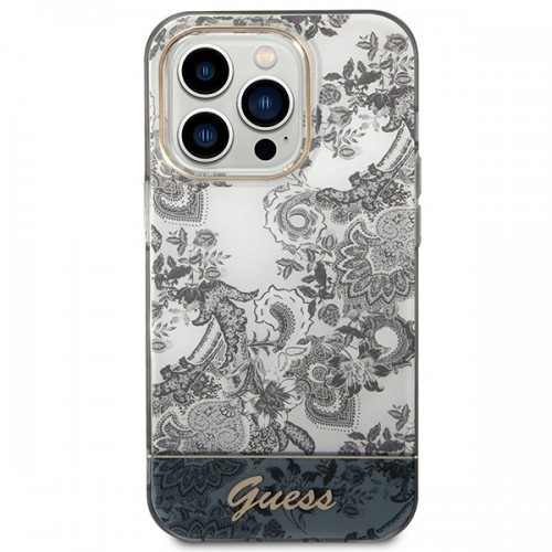 Guess PC|TPU Toile De Jouy Case for iPhone 14 Pro Max Grey image 3