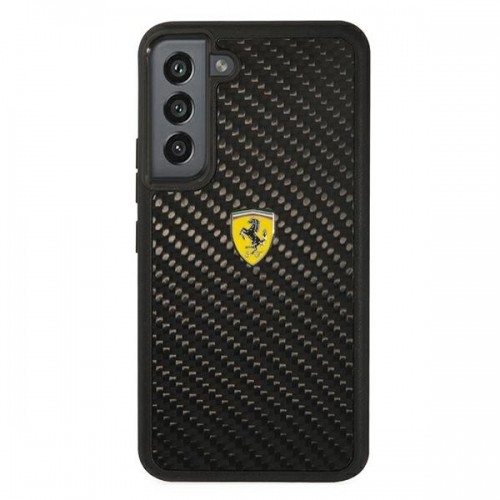 Ferrari Real Carbon Hard Case for Samsung Galaxy S22 Black image 3