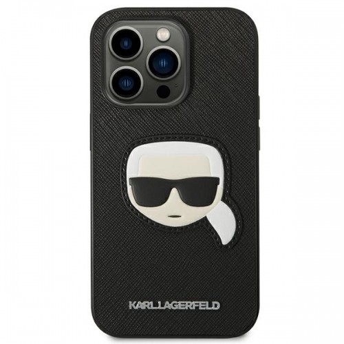 Karl Lagerfeld PU Saffiano Karl Head Case for iPhone 14 Pro Black image 3