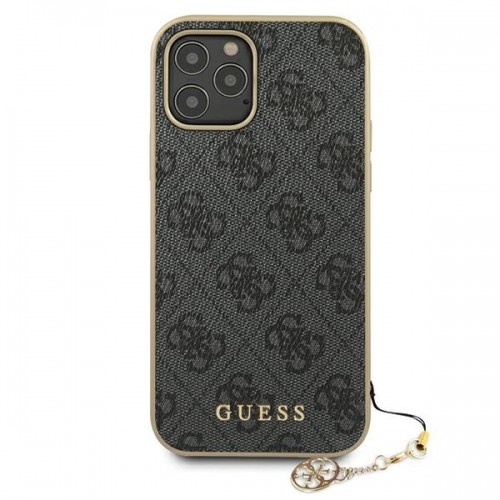 Guess 4G Charms Case for iPhone 12|12 Pro 6.1 Grey image 3