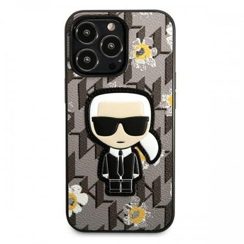 Karl Lagerfeld Ikonik Flower Case for iPhone 13 Pro Grey image 3