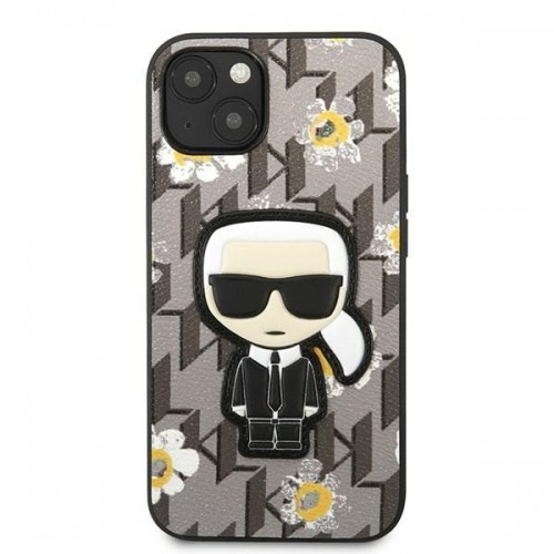 Karl Lagerfeld Ikonik Flower Case for iPhone 13 Grey image 3