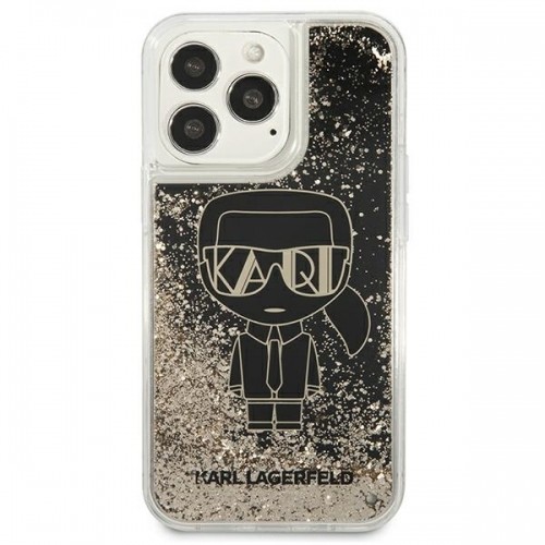 Karl Lagerfeld Liquid Glitter Gatsby Case for iPhone 13 Pro Max Black image 3