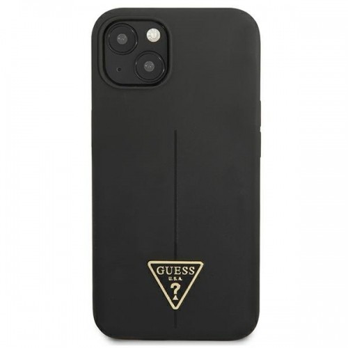 Guess Silicone Line Triangle Case for iPhone 13 mini Black image 3