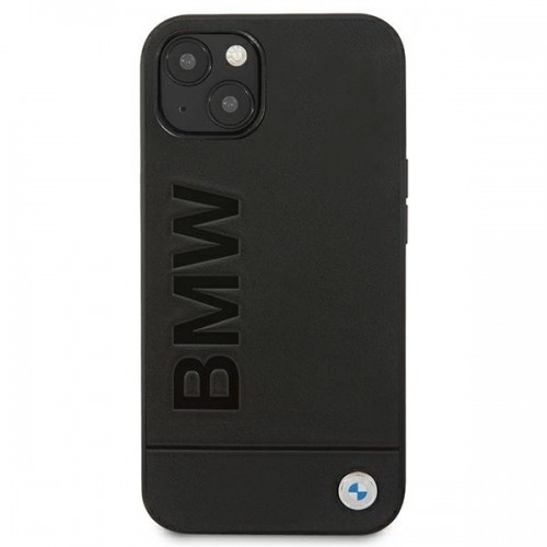 BMHCP13MSLLBK BMW Leather Hot Stamp Case for iPhone 13 Black image 3