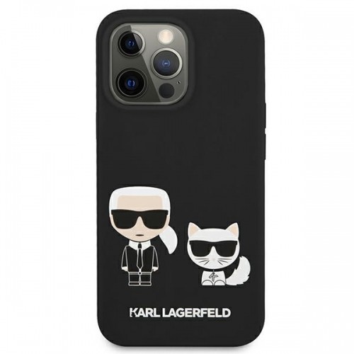 KLHCP13LSSKCK Karl Lagerfeld and Choupette Liquid чехол для Apple iPhone 13 Pro черный image 3