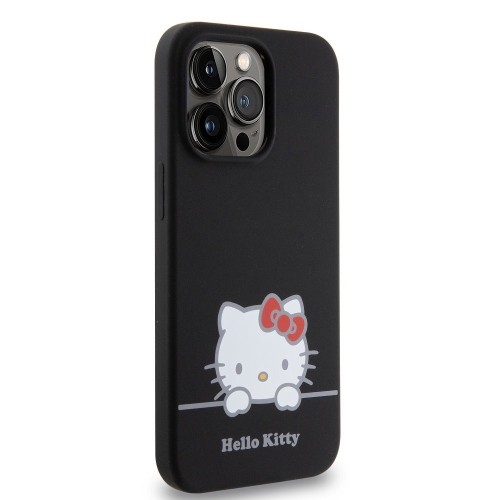 Hello Kitty Liquid Silicone Daydreaming Logo Case for iPhone 13 Pro Black image 3