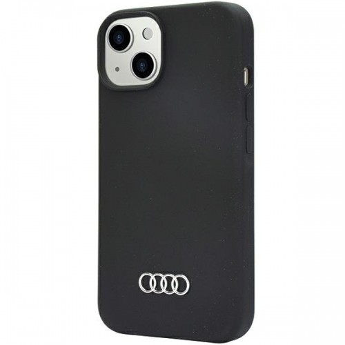 Audi Silicone Case iPhone 14 6.1" czarny|black hardcase AU-LSRIP14-Q3|D1-BK image 3