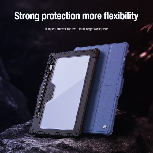 Nillkin Bumper PRO Protective Stand Case Multi-angle for Samsung Galaxy Tab S9+ Black image 3
