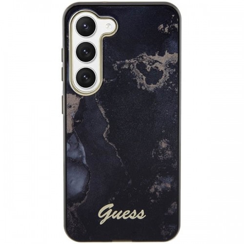 Guess GUHCS23SHTMRSK S23 S911 czarny|black hardcase Golden Marble Collection image 3