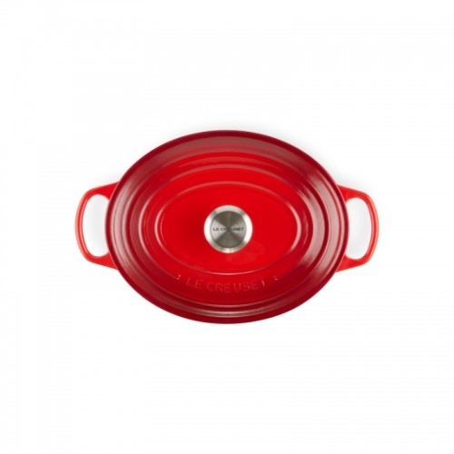 Le Creuset Чугунная кастрюля овальная 31 см / 6,3 л красная image 3