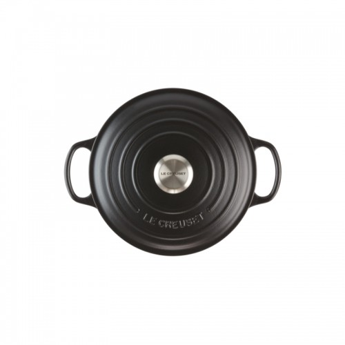 Le Creuset Чугунная кастрюля круглая Ø26см / 5,3л мат черный image 3