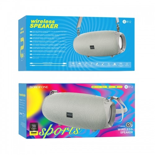 OEM Borofone Portable Bluetooth Speaker BR12 Amplio grey image 3