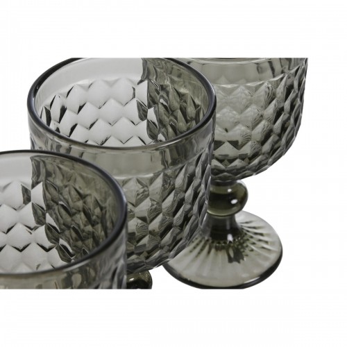 Set of cups Home ESPRIT Grey Crystal 240 ml (6 Units) image 3