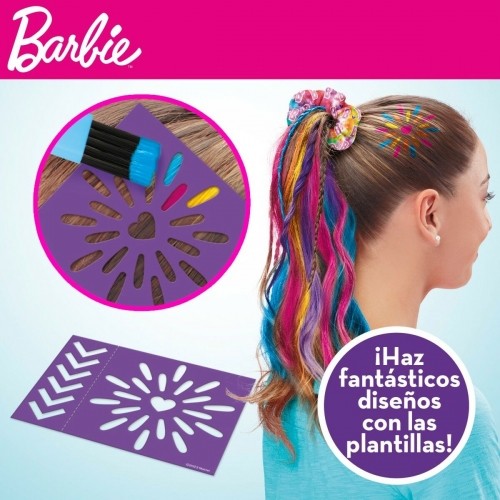 Парикмахерский набор Barbie Rainbow Tie Волосы с прядями Разноцветный image 3