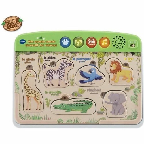 Interactive Toy Vtech Baby Puzzle Wood animals image 3