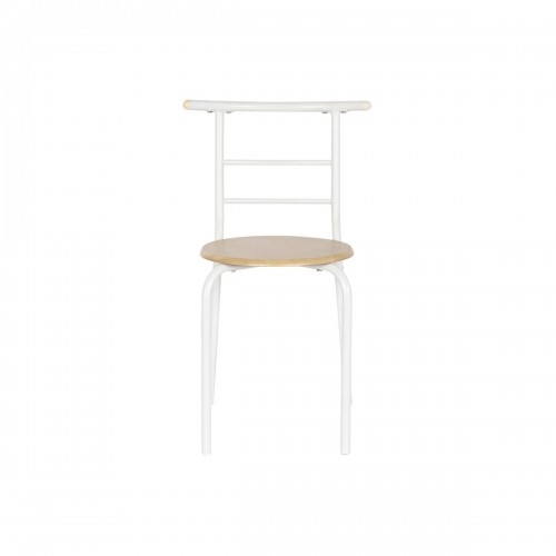 Galda komplekts ar 4 krēsliem DKD Home Decor Balts Dabisks Metāls Koks MDF 121 x 55 x 78 cm image 3