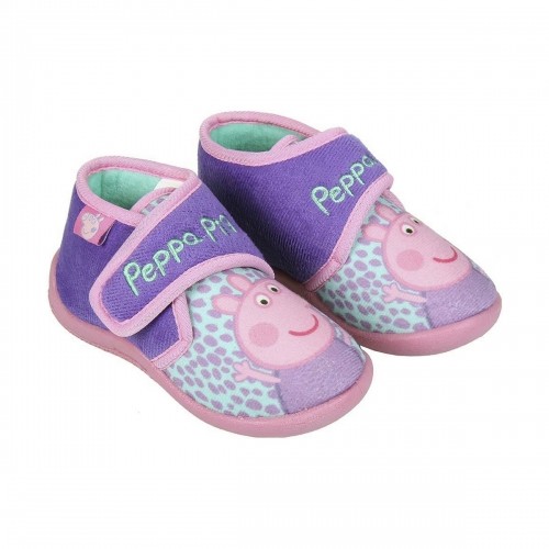 домашними тапочками 3D Peppa Pig Фиолетовый Розовый image 3