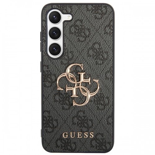 Guess GUHCS23FE4GMGGR S23 FE S711 szary|grey hardcase 4G Big Metal Logo image 3