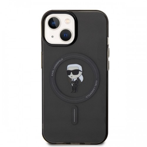 Karl Lagerfeld KLHMP15SHFCKNOK iPhone 15 6.1" czarny|black hardcase IML Ikonik MagSafe image 3