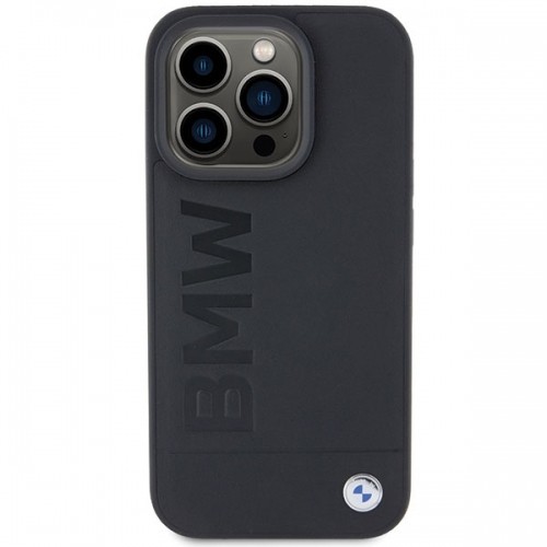 BMW BMHCP15LSLLBK iPhone 15 Pro 6.1" czarny|black Leather Hot Stamp image 3