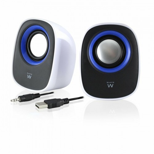 PC Speakers Ewent EW3513 White Black 5 W image 3