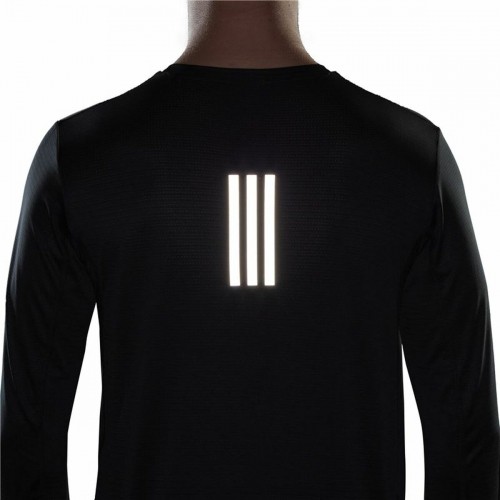 Vīriešu Krekls ar Garām Piedurknēm Adidas Own The Run Melns image 3