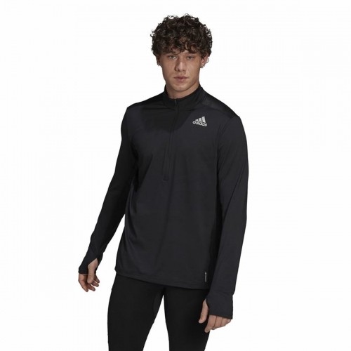 Men’s Long Sleeve T-Shirt Adidas Own The Run Black image 3