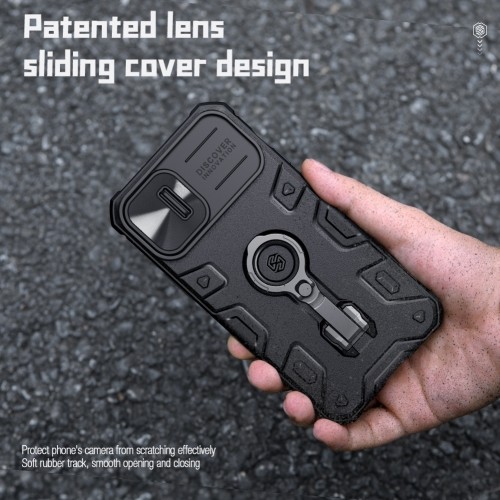 Nillkin CamShield Armor PRO Magnetic Hard Case for Apple iPhone 14 Black image 3