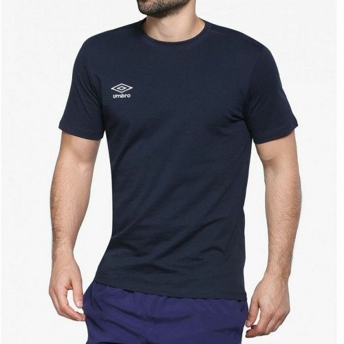 Men’s Short Sleeve T-Shirt Umbro LOGO 64887U N84 Navy Blue image 3